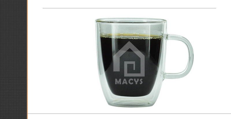 360ml doppelwandiger Pyrexglasbecher für Capuccino